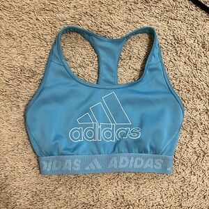 Blue Adidas sports bra